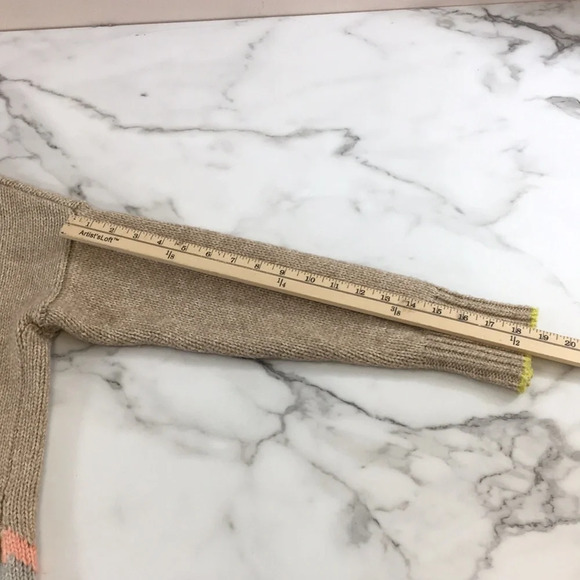 Victoria's Secret Sweater Womens Small Cream Yellow Heavy‎ Knit Tunic Fair Isle - Picture 15 of 15